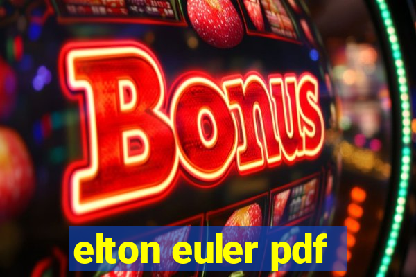 elton euler pdf